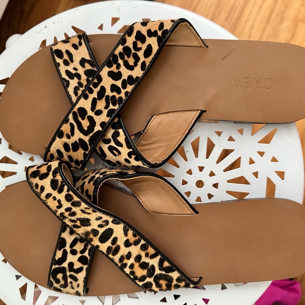 Lightly worn, very flat sandal